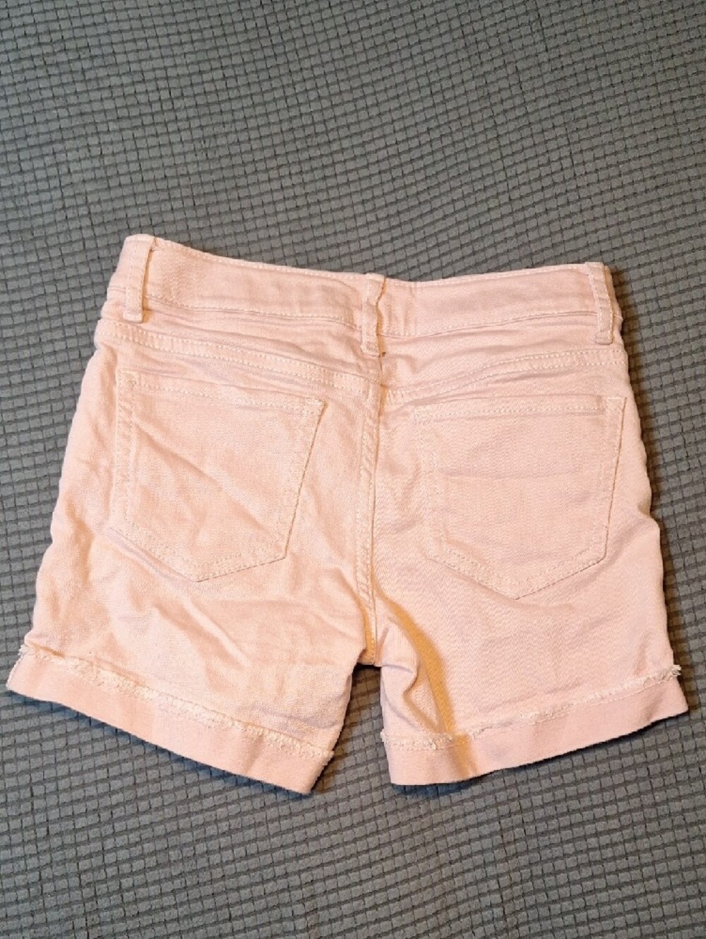 GAP Girls Pale Pink Denim Rolled-Hem Shorts - Picture 7 of 7